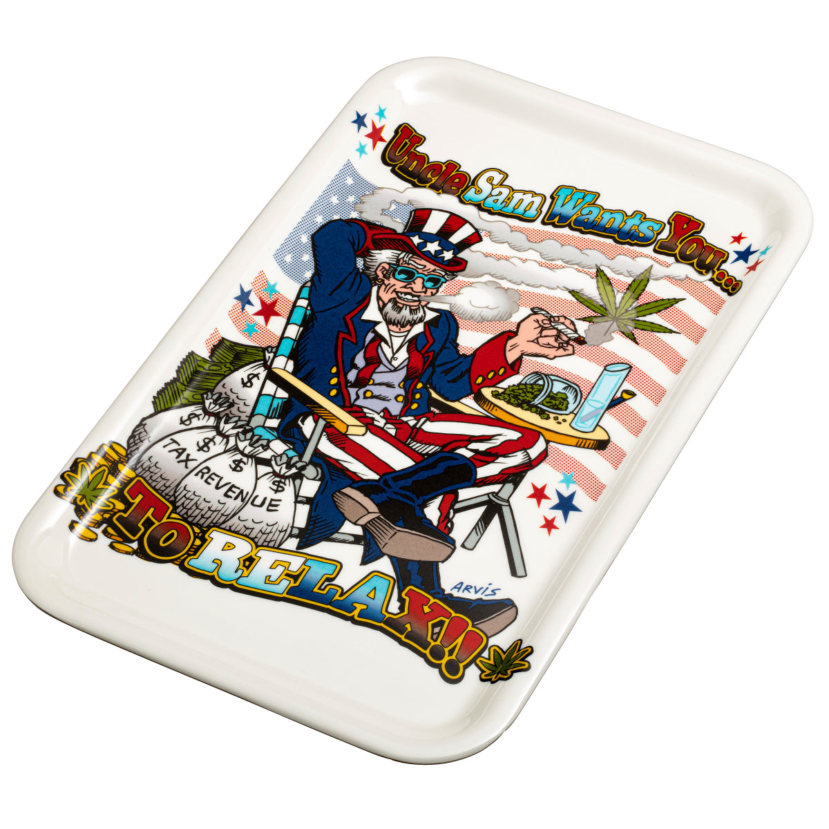 Uncle Sam Rolling Tray