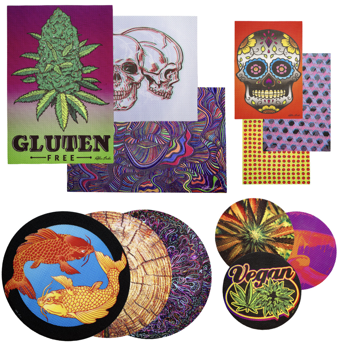 12 Piece Bundle Dab Mats