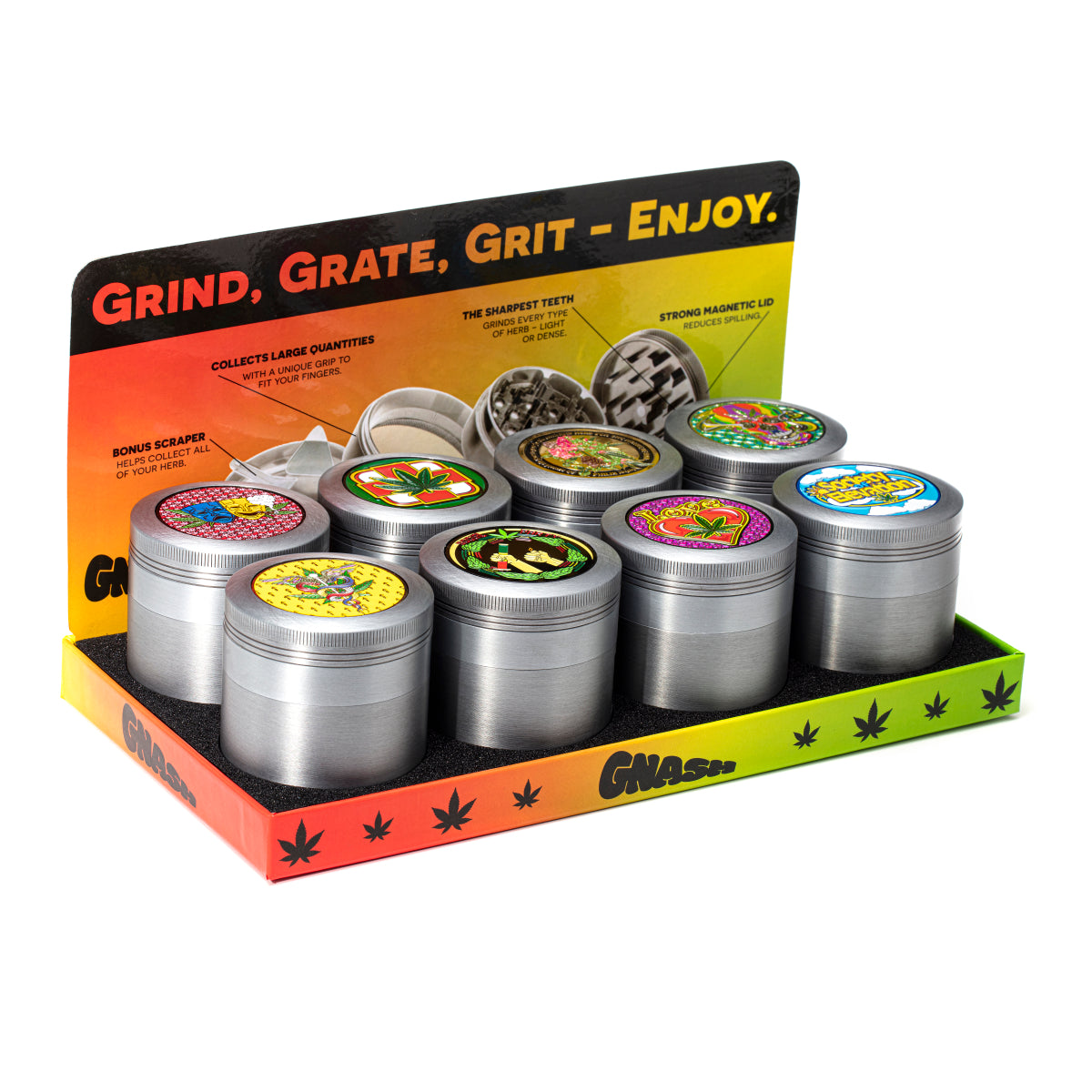 8-Piece Herb Grinder Kit with Storage Jar, Rolling Tray, and Scale in  Smell-Proof Suitcase Black