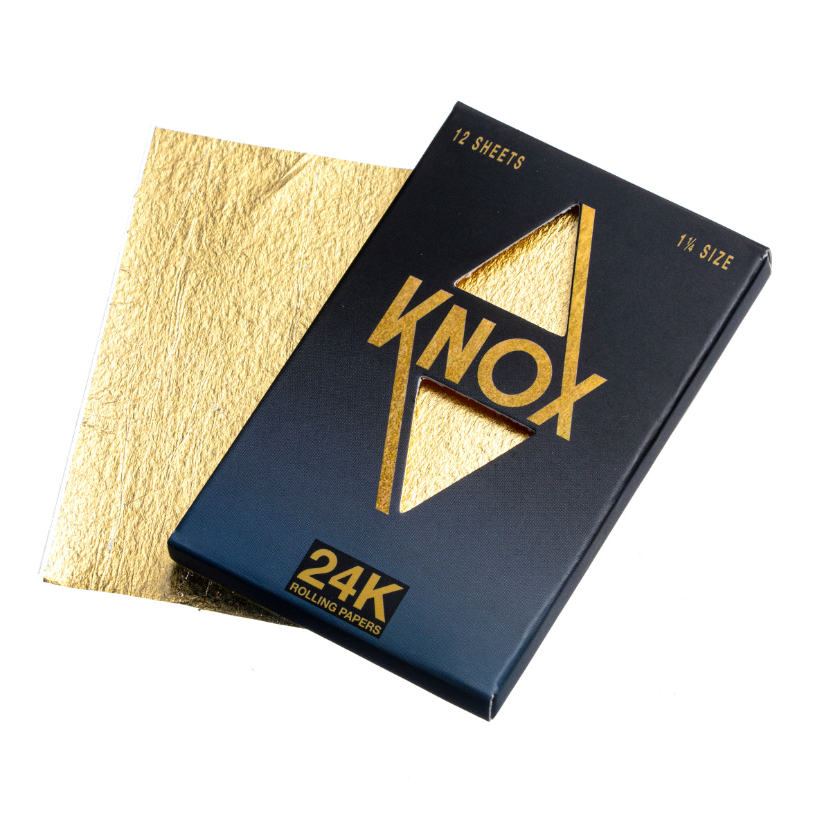 Knox 24K Gold Rolling Paper Standard Size 12 Sheet Pack