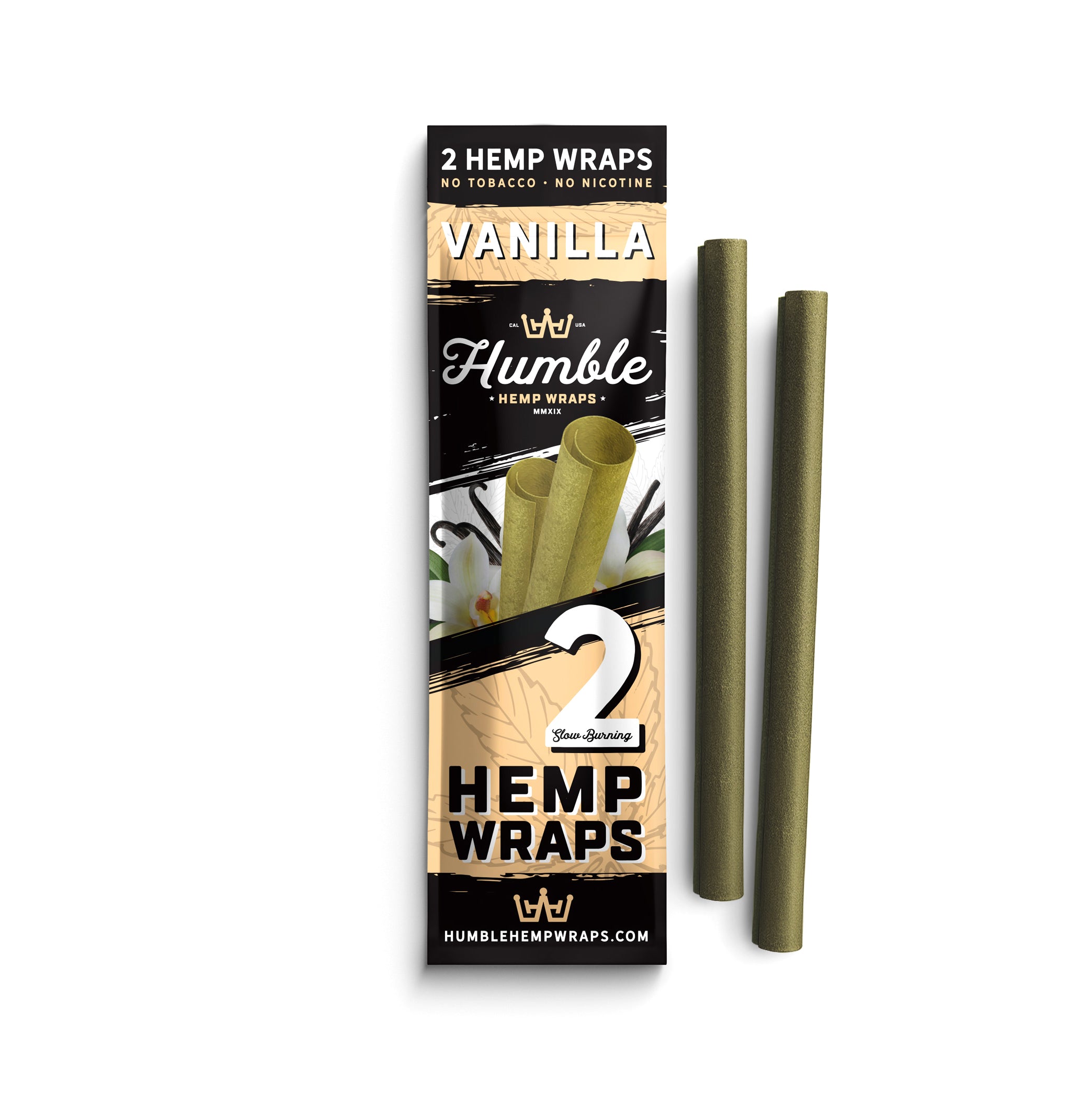 Humble Hemp Wraps - Vanilla Flavor - 25 Pack