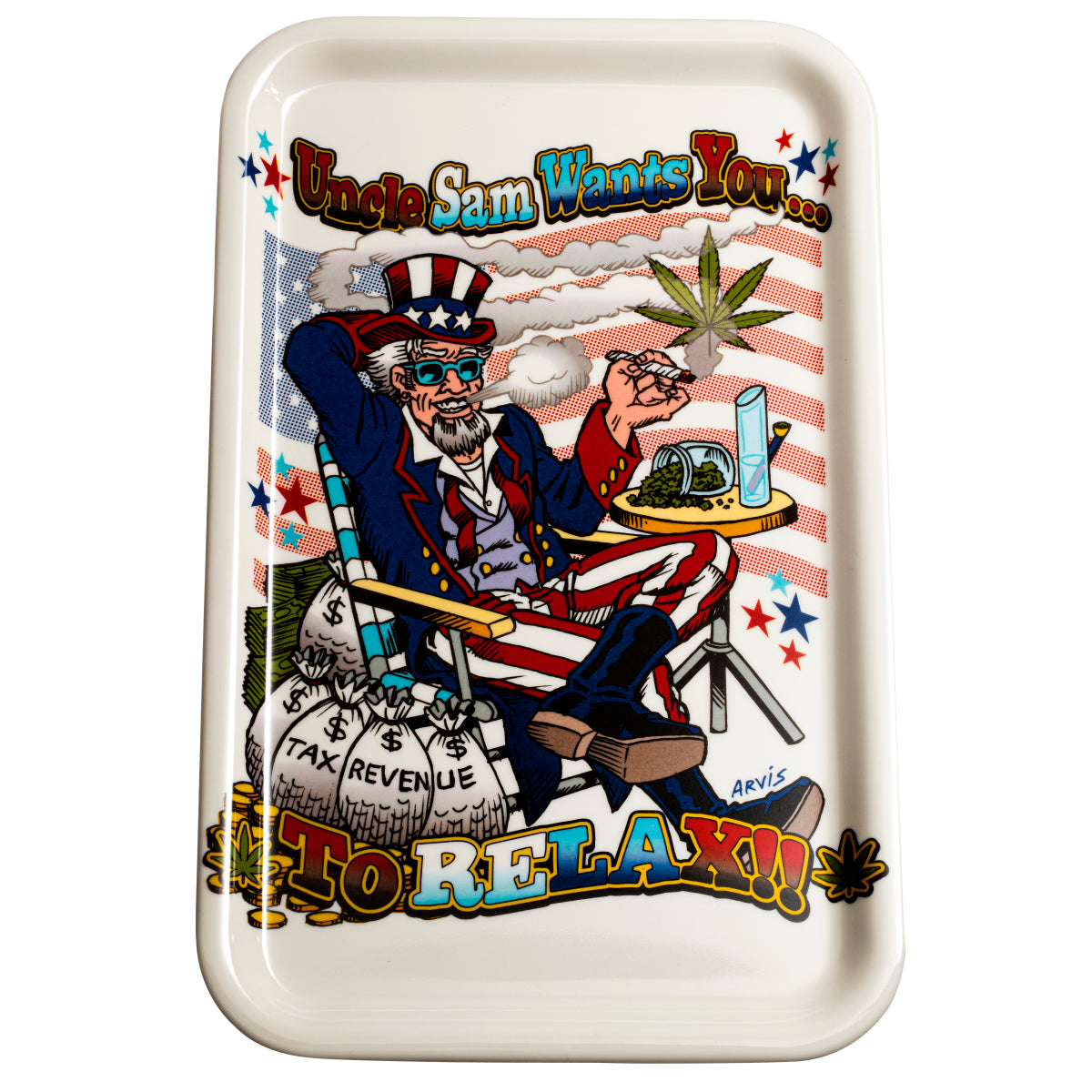 Uncle Sam Rolling Tray