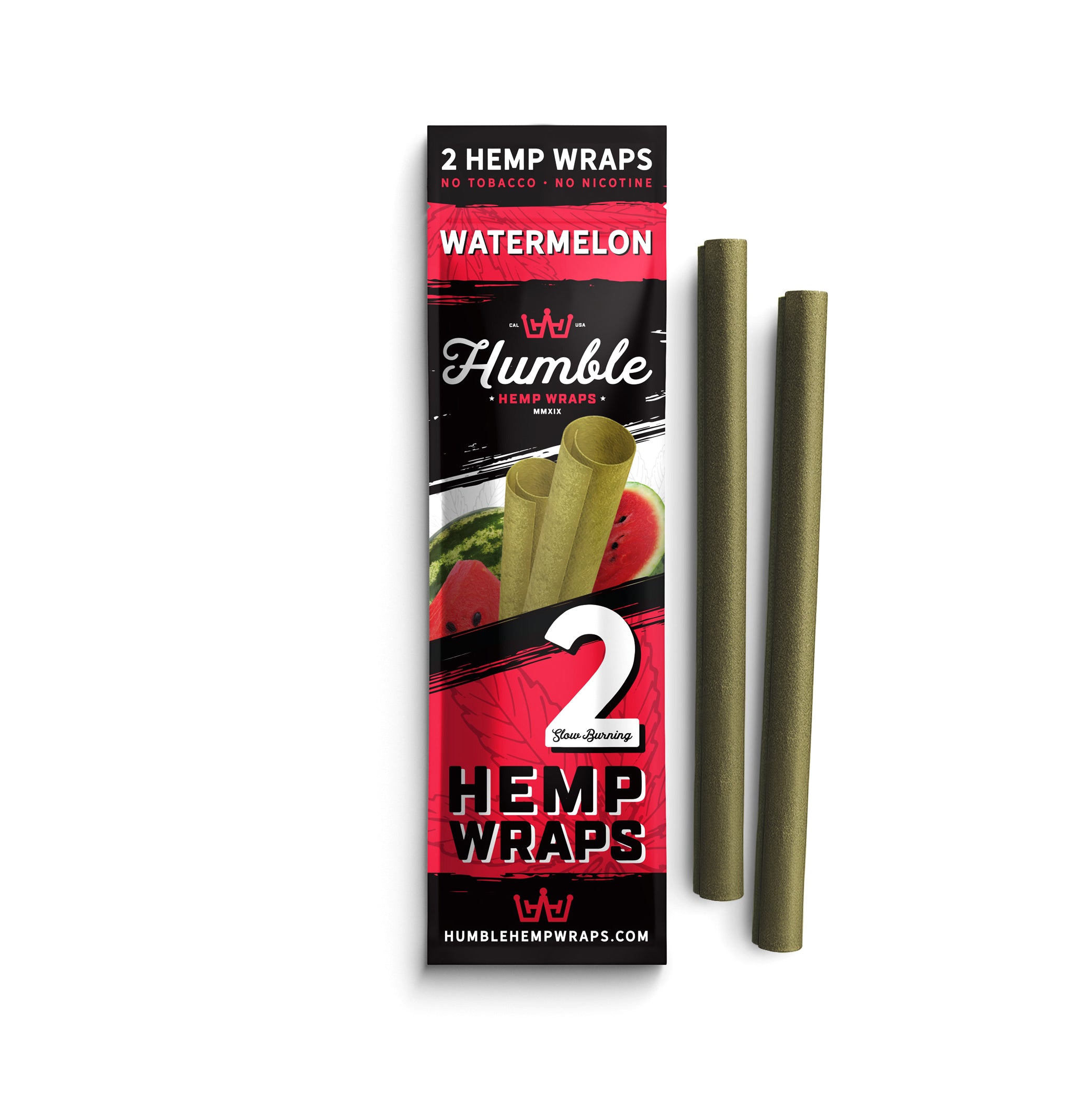 Humble Hemp Wraps - Watermelon Flavor - 25 Pack