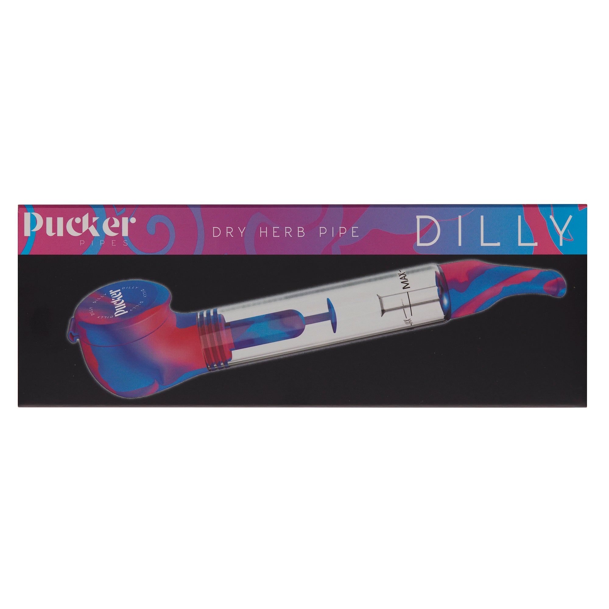 PUCKER "Dilly" Smoking Water Pipe - Psychedelic