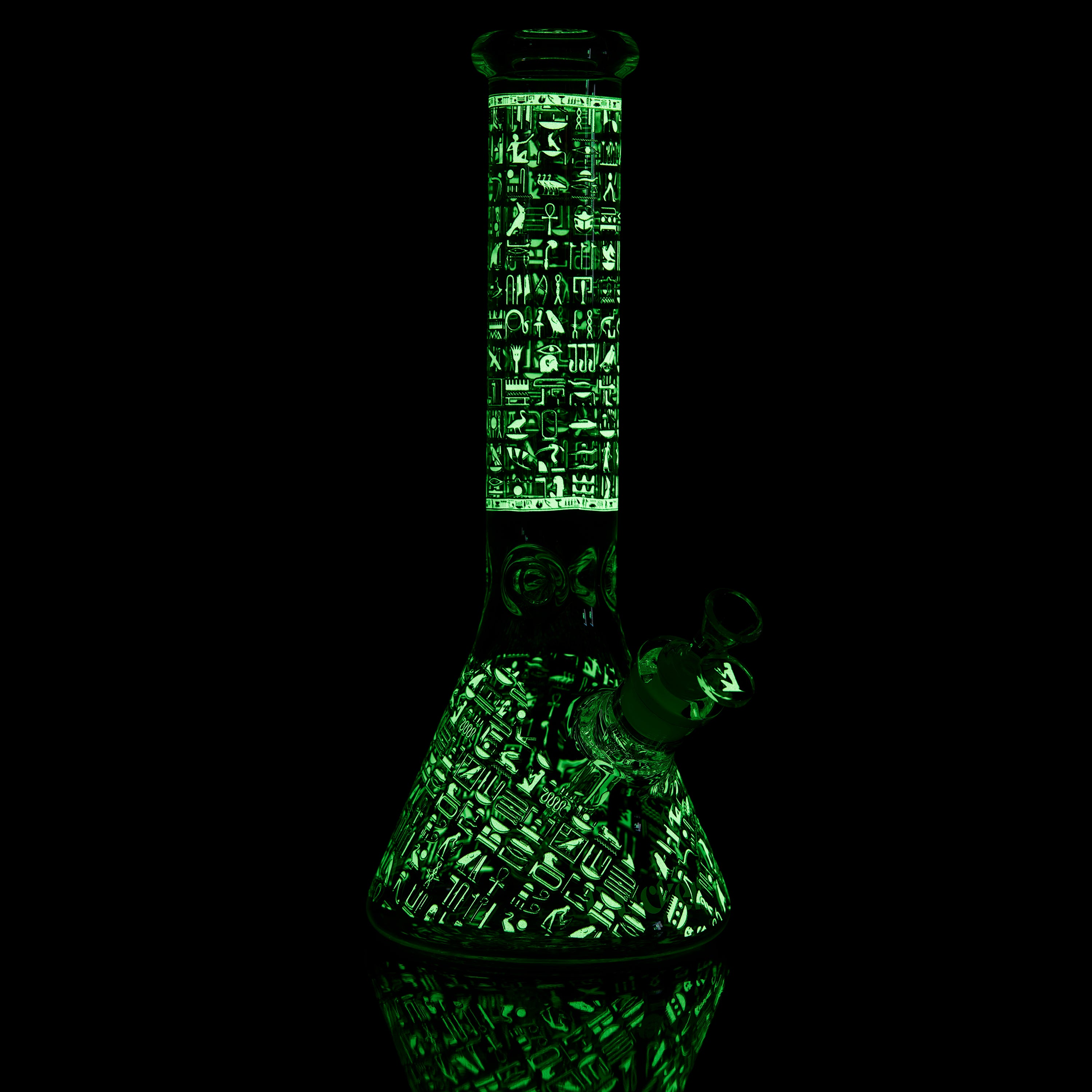 PUCKER "Cipher" Smoking Bong  Water Pipe - Clear/Glow